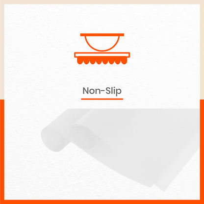 VIDA Multipurpose Translucent Texture Fridge Mats |White & Grey Combo (45 cm X 30 cm 425 GSM)