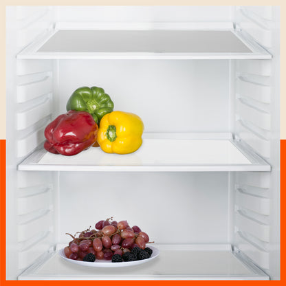 VIDA Multipurpose Translucent Texture Fridge Mats |White & Grey Combo (45 cm X 30 cm 425 GSM)