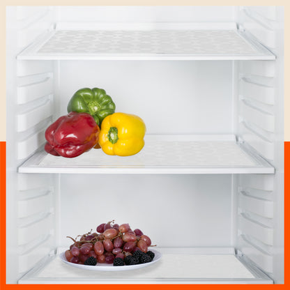 VIDA Multipurpose Translucent Texture Fridge Mats | White (45 cm X 30 cm 425 GSM)