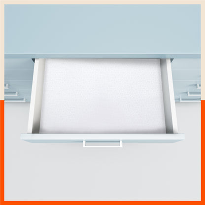 VIDA Multipurpose Pebbles Texture Fridge Mats |White (45 cm X 30 cm 425 GSM)