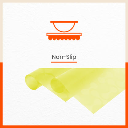 VIDA Multipurpose Abstract Texture Fridge Mats |Yellow & Teal Combo (45 cm X 30 cm 425 GSM)
