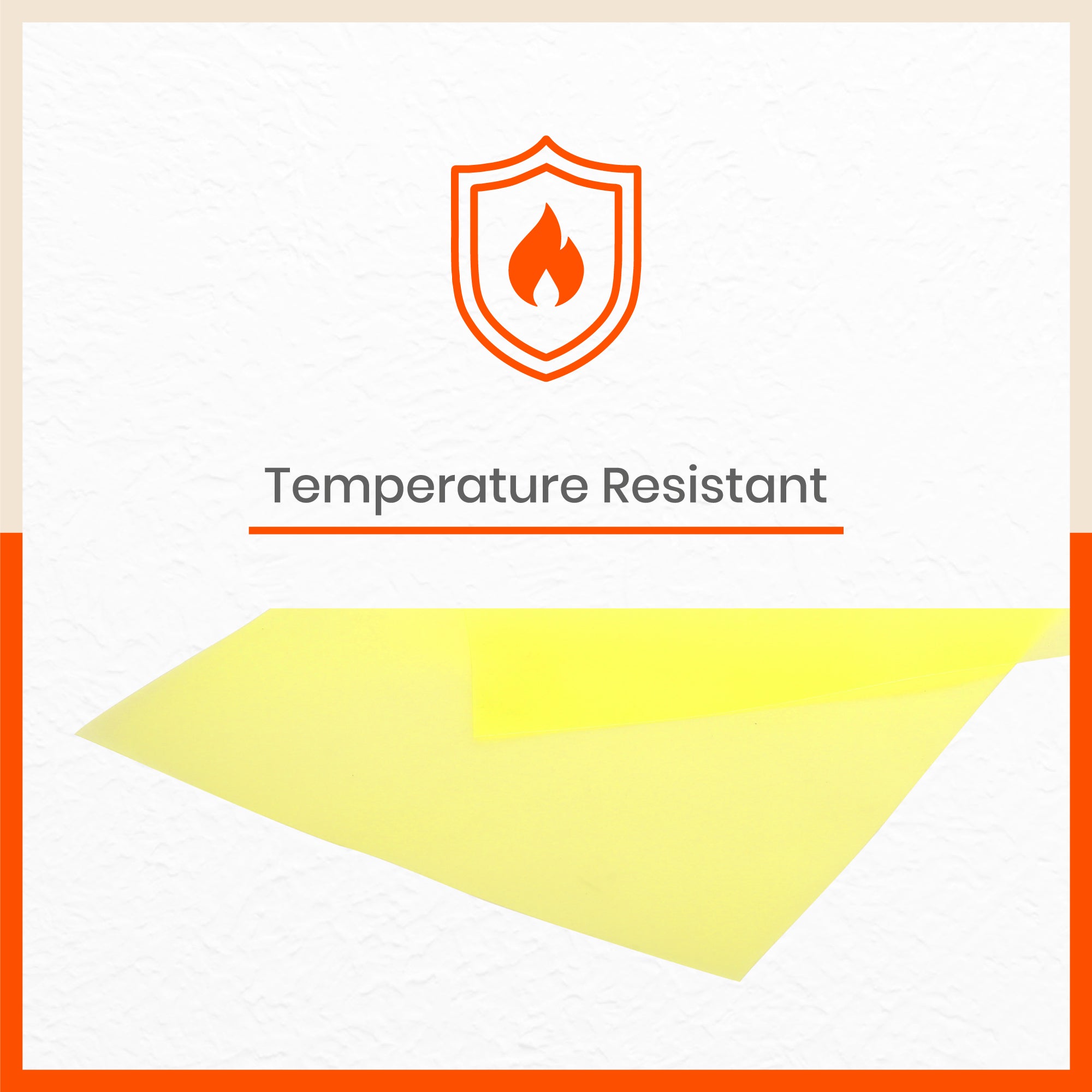 VIDA Multipurpose Translucent Texture Fridge Mats |Yellow (45 cm X 30 cm 425 GSM)