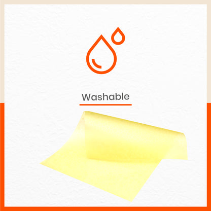VIDA Multipurpose Pebbles Texture Fridge Mats |Yellow (45 cm X 30 cm 425 GSM)
