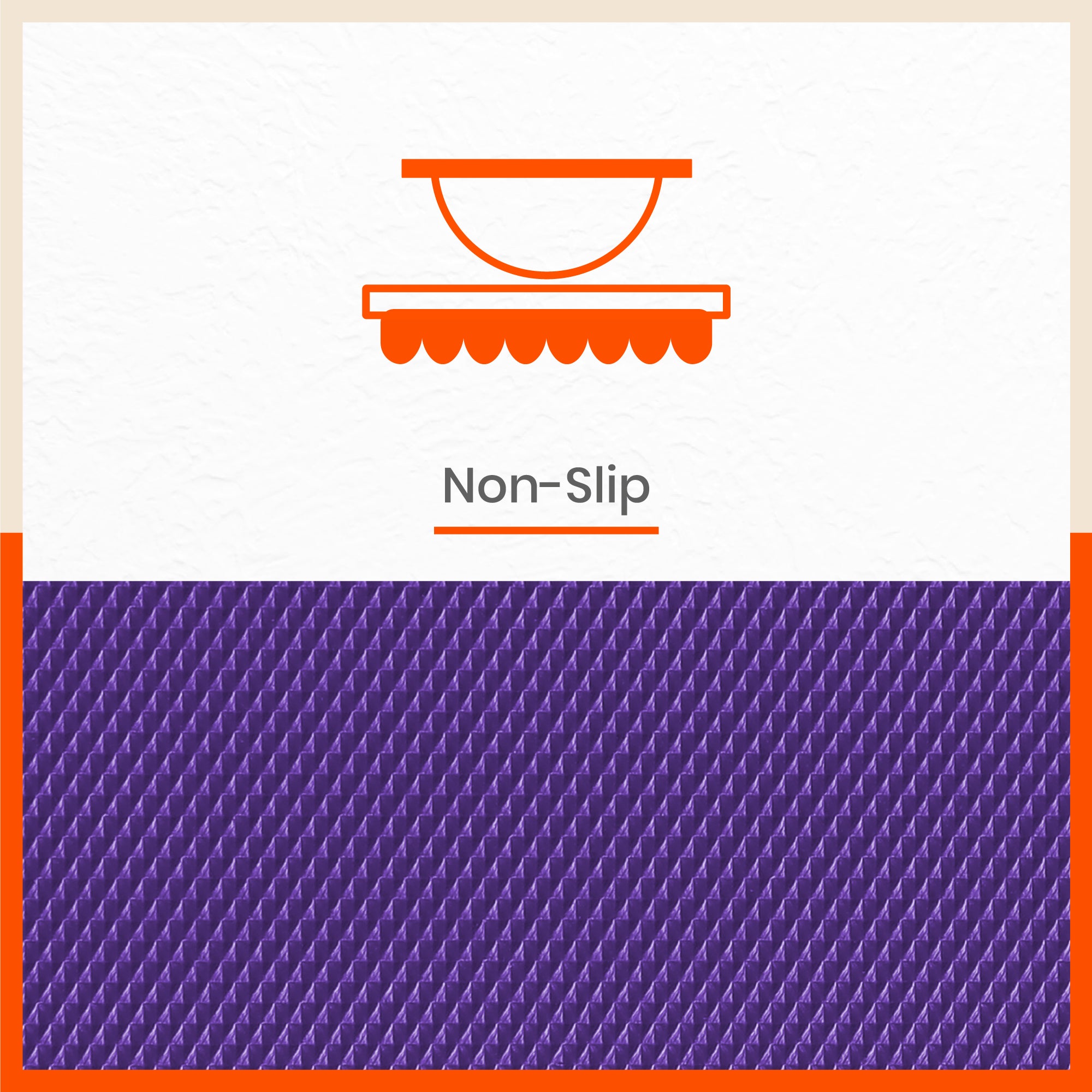 Vega Multipurpose Diamond Texture Shelf Liner | Purple (45 cm X 150 cm 380 GSM)