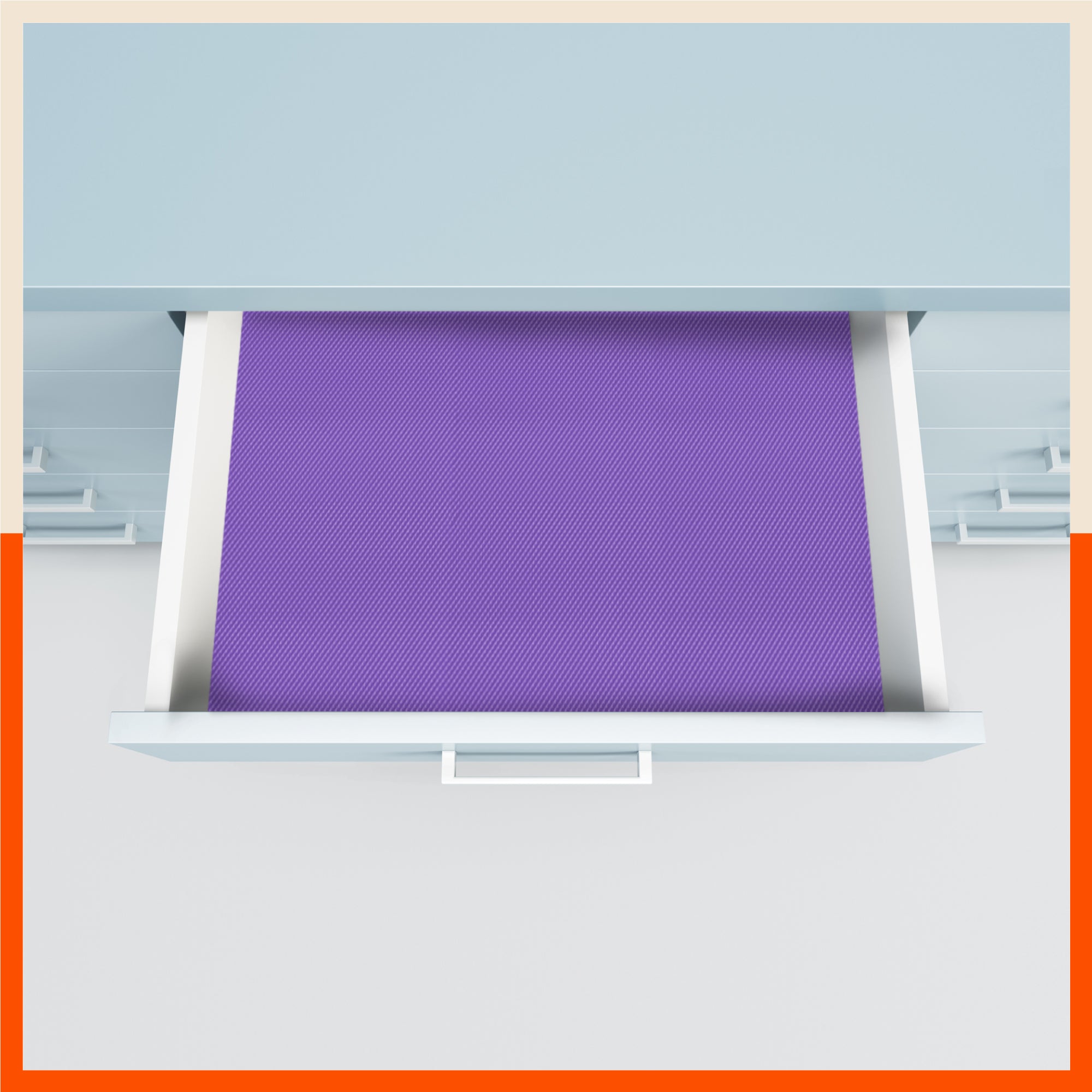 Vega Multipurpose Diamond Texture Shelf Liner | Purple ( 45cm X 150cm 380 GSM Pack of 3 )