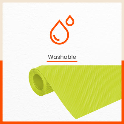 Vega Multipurpose Diamond Texture Shelf Liner | Green( 45cm X 150cm 380 GSM Pack of 3 )