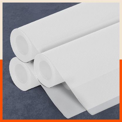 Vega Multipurpose Diamond Texture Shelf Liner | Transparent ( 45cm X 150cm 380 GSM Pack of 3 )