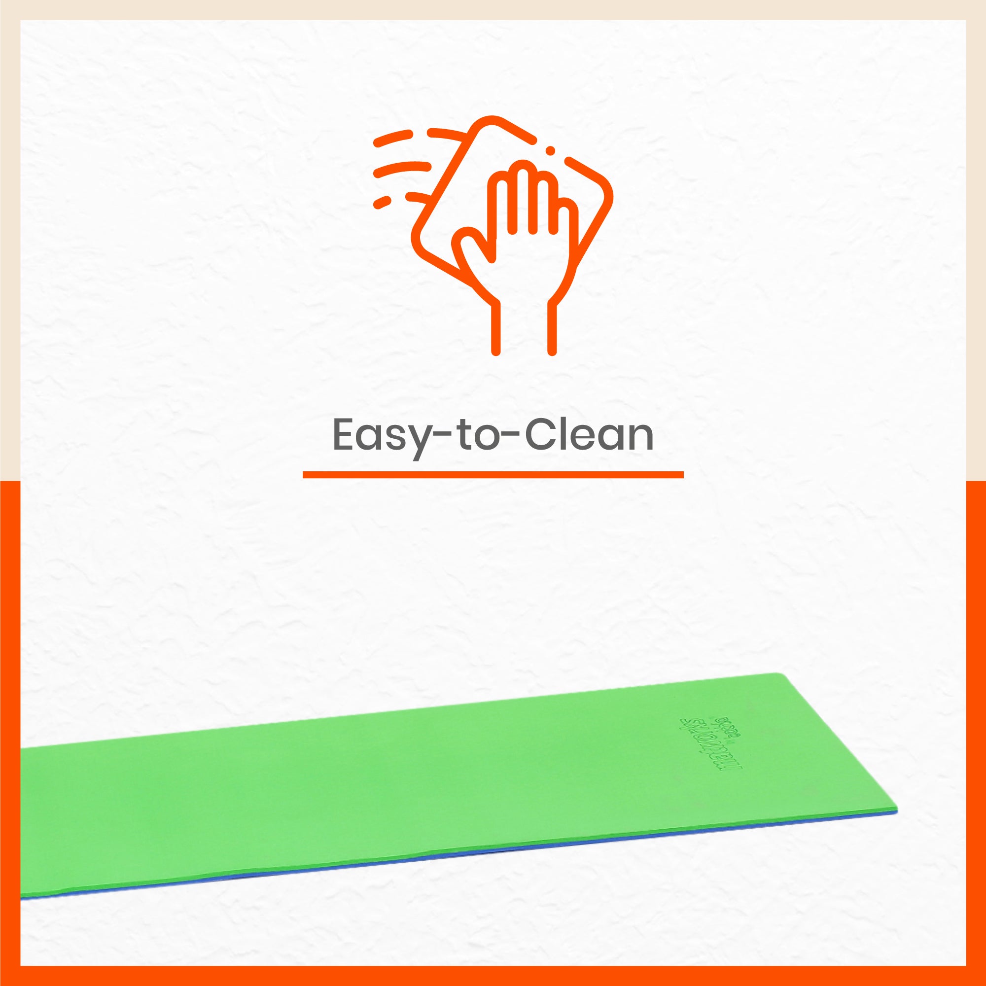 Moksh Premium Yoga Mat | Ink Blue & Lime Green (Size: 24” x 72” Thickness: 8mm)