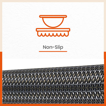 Woven PVC Table Mats / Placemats for Dining Table at Home (Liam - Set of 6)