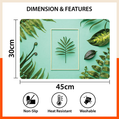 Polypropylene Table Mats & Coasters for Dining Table at Home (Calyx - Set of 6)