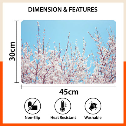 Polypropylene Table Mats & Coasters for Dining Table at Home (Alder - Set of 6)
