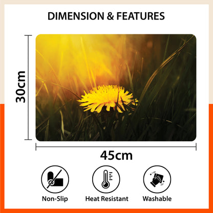 Polypropylene Table Mats & Coasters for Dining Table at Home (Aubade - Set of 6)