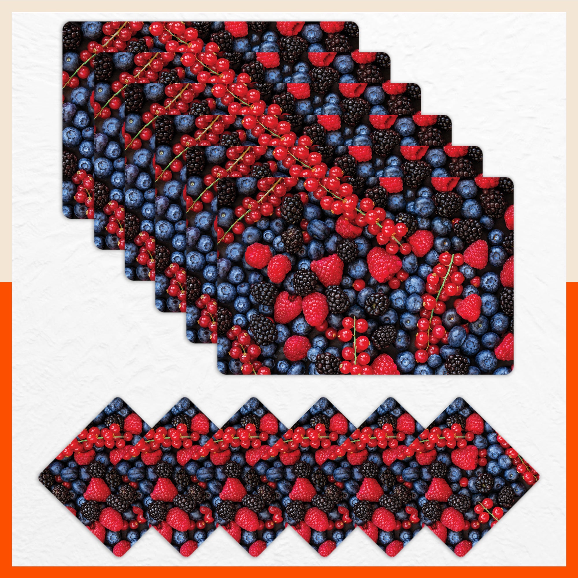 Polypropylene Table Mats & Coasters for Dining Table at Home (Pome - Set of 6)