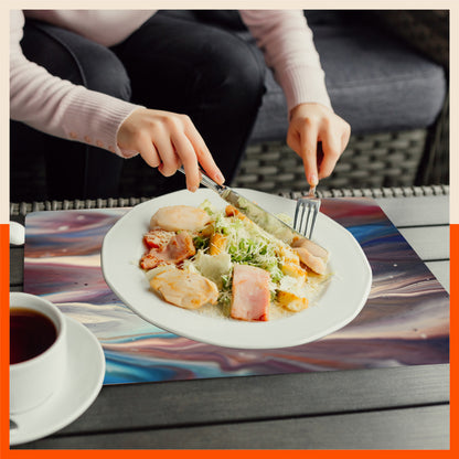 Polypropylene Table Mats & Coasters for Dining Table at Home (Galaxis - Set of 6)