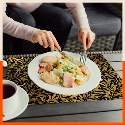 Polypropylene Table Mats & Coasters for Dining Table at Home (Quell - Set of 6)