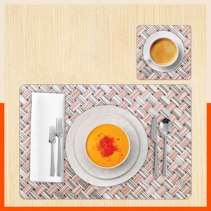 Polypropylene Table Mats & Coasters for Dining Table at Home (Modello - Set of 6)