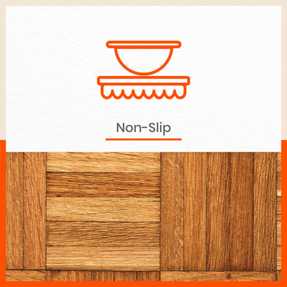 Polypropylene Table Mats & Coasters for Dining Table at Home (Madera - Set of 6)