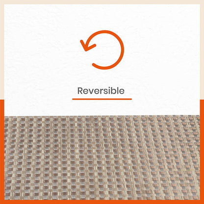 Woven PVC Table Mats / Placemats for Dining Table at Home (Quin - Set of 6 )