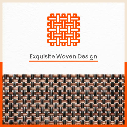 Woven PVC Table Mats / Placemats for Dining Table at Home (Soho -Set of 6)