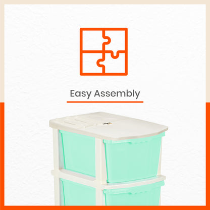 Stomo 6 Multi-Purpose Storage Organizer for Home and Office (Jade)