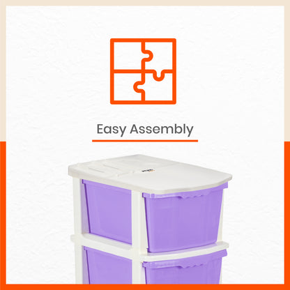 Stomo 6 Multi-Purpose Storage Organizer for Home and Office (Lavender)