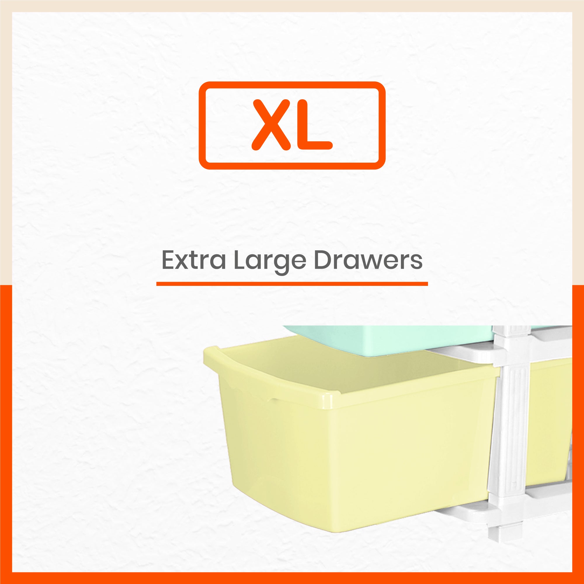 Stomo 3 Drawer Multi-Purpose Storage Organizer for Home and Office (Multicolour)