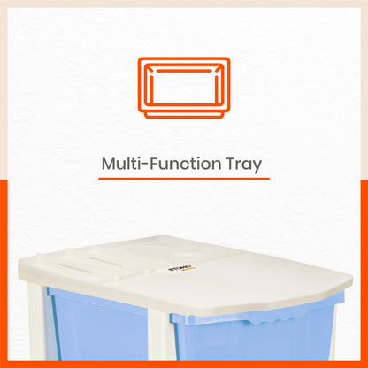 Stomo 3 Drawer Multi-Purpose Storage Organizer for Home and Office (Sky Blue)