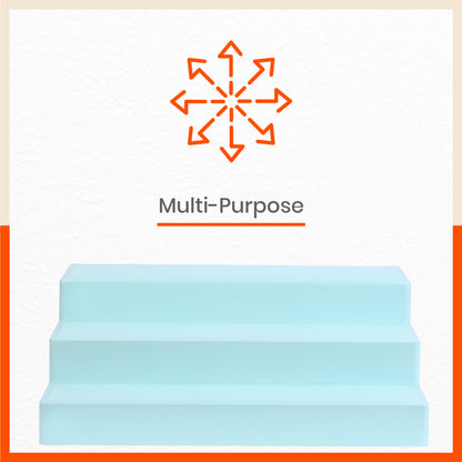 Stomo Taro Multipurpose Shelf Organizer for Home | Baby Blue - Set of 2