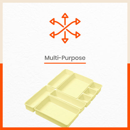 Stomo Vero Multipurpose Drawer Organizer for Home | Off White
