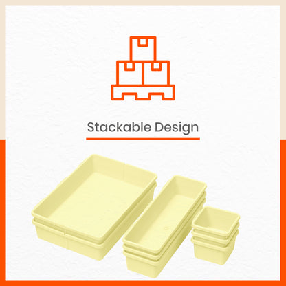 Stomo Vero Multipurpose Drawer Organizer for Home | Off White