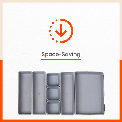 Stomo Vero Multipurpose Drawer Organizer for Home | Steel
