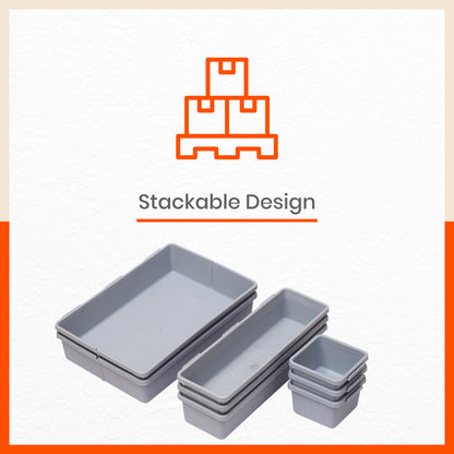 Stomo Vero Multipurpose Drawer Organizer for Home | Steel