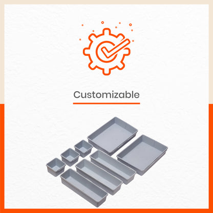 Stomo Vero Multipurpose Drawer Organizer for Home | Steel